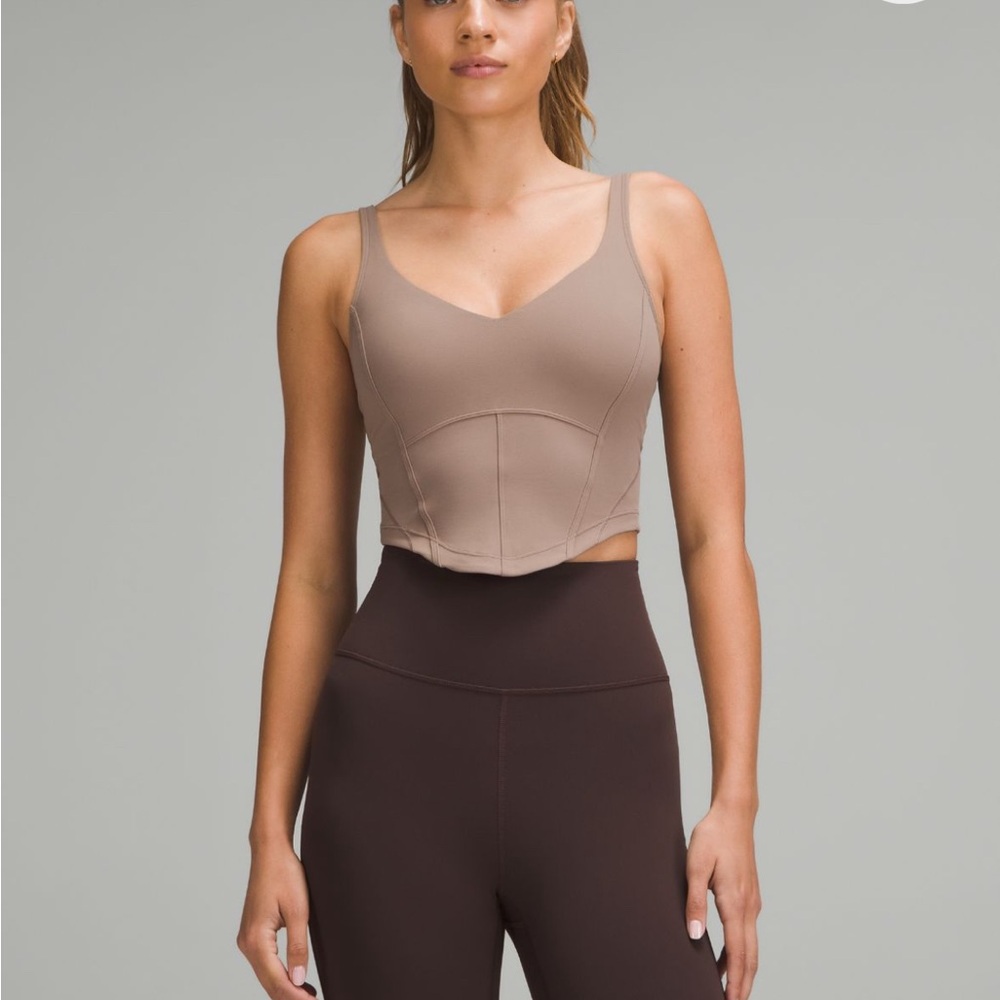 *BLACK* Lululemon Align Corset Tank Top. Light support  A/B cup.